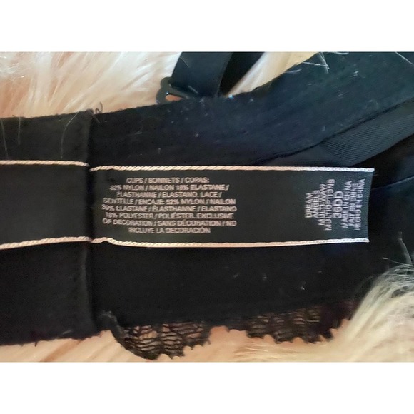 Victoria's Secret Multiway Balconette Bra 36DD Dream Angels Black Pink Lace NEW - Picture 9 of 10